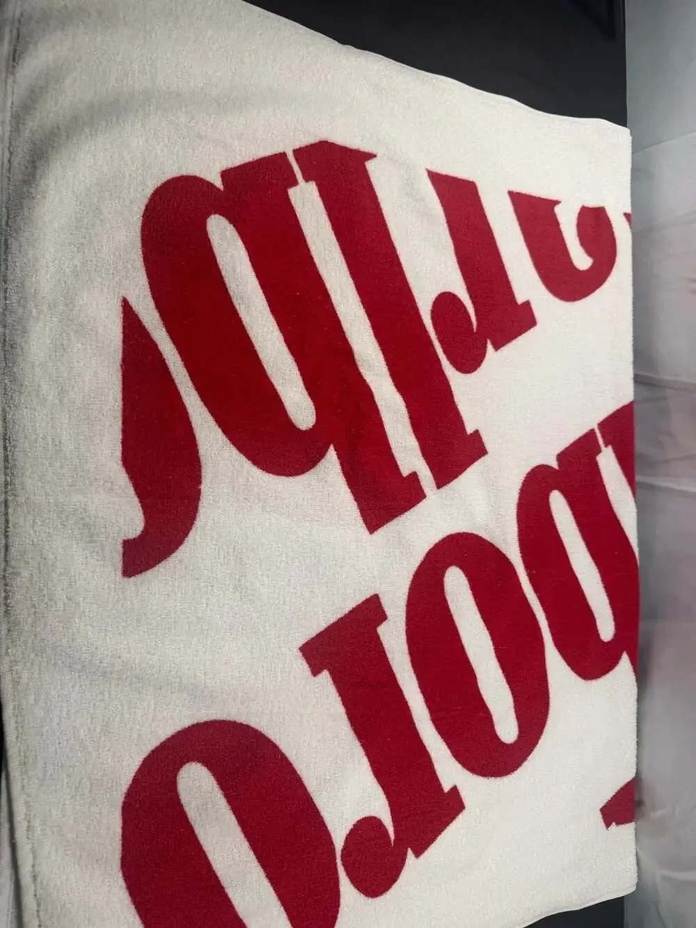 Vintage Marlboro Cigarettes Logo Beach Towel by Southern Terry, Inc.